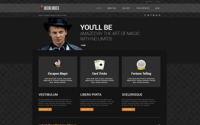 Thème WordPress réactif pour magicien