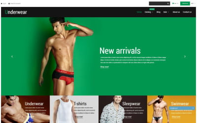 Mens Underwear Website Templates - 42 Best Men's Clothing Design Web Themes