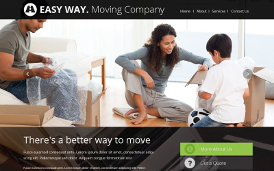Website Vorlage namens "Moving Company" #52496