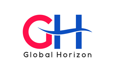 GH Letter Initial Custom Design Logo