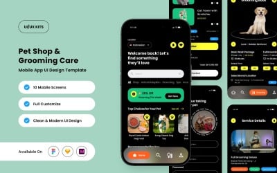 Petzie – Pet Care App Design Template