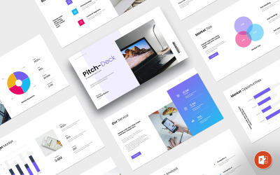 Pitch Deck PowerPoint prezentáció elrendezése