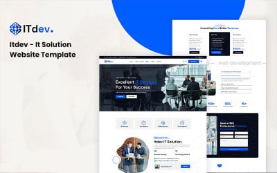 Itdev – Website-Vorlage für IT-Lösungen