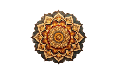 Mandala-Clipart mit PNG-Hintergrund