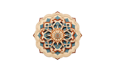 Premium Mandala-Kunst-PNG-Hintergrund