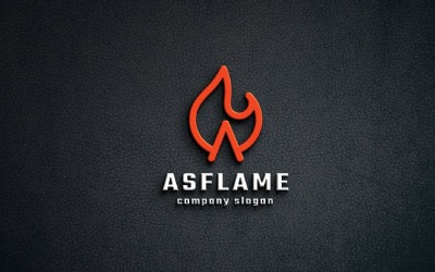 Asflame Letter A Logo Template
