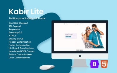 Kabir Lite – Thème Shopify polyvalent et minimaliste