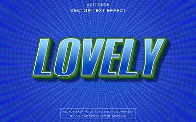 Lovely 3D Editable Vector Text Effect - Pastel Vector Typography Magic