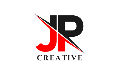 JP Letter Initials Logo Design Template