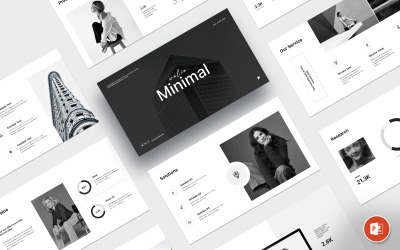 Minimalista és modern PowerPoint prezentációs sablon