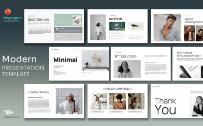 Modern minimal Business Pitch Deck Presentation