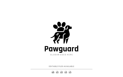 Siluet Pitbull Logo Tasarımı