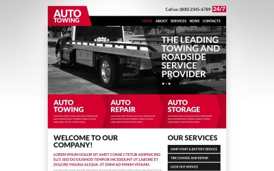 "Automobile Towage" Responsive Joomla Template №52585