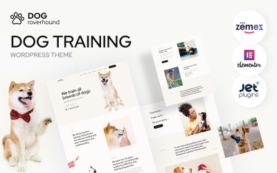 Dog Roverhound - тема WordPress для дрессировки собак