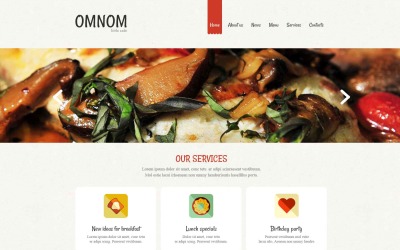 Europeisk restaurang Responsive Drupal-mall