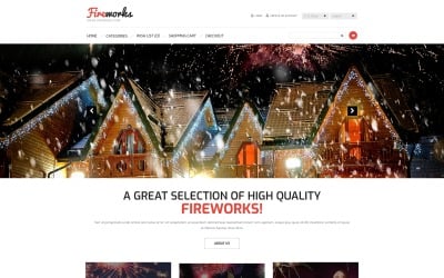 Fireworks Mağazası OpenCart Şablonu