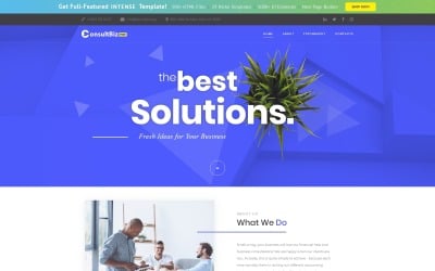 Gratis responsiv företagsmall webbplatsmall