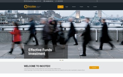 Incotex - Чистый шаблон Joomla для инвестиционной компании
