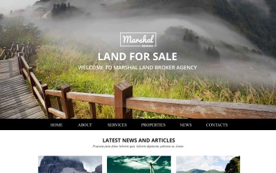 Land Brokers Web Sitesi Şablonu