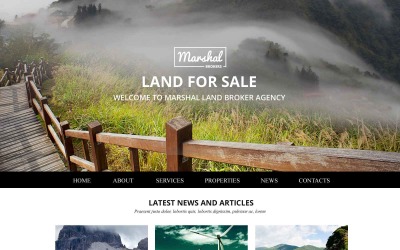 Modèle de site Web de courtiers fonciers