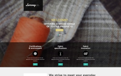 Modello Joomla Responsive #52586 "Textile Industry Joomla Template"