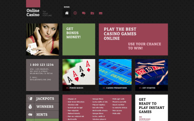 "Online Casino WordPress Theme" Responsive WordPress thema №52505