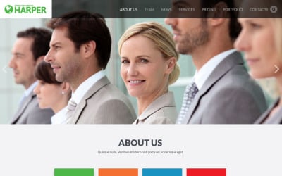 Plantilla web para sitio web de agencia de consultoría empresarial