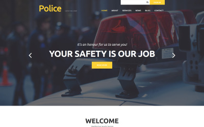 Reszponzív Police Department Joomla sablon 52578