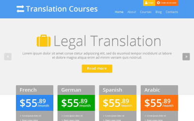 Reszponzív Translation Bureau Site WordPress sablon 52553