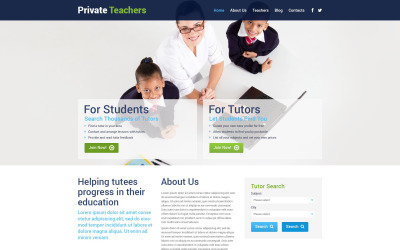 Тема WordPress для приватних вчителів
