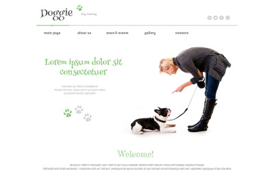 Thème WordPress adaptatif pour sites de chiens #52559
