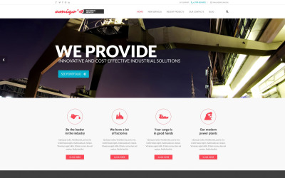Thème WordPress pour agence industrielle