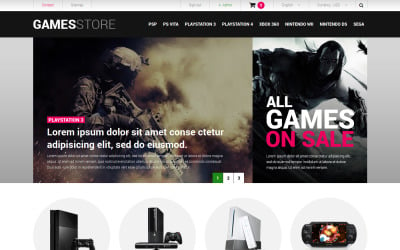 Video Games  Consoles PrestaShop Theme