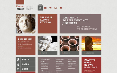 WordPress Theme namens "Kunst Blog" #52508