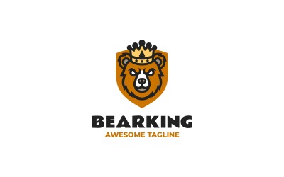 Ayı Kral Maskot Logo Tasarımı