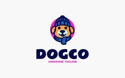 Dog Mascot Logo Design Template 301