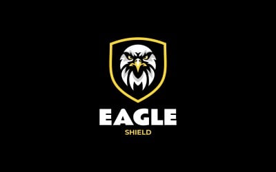 Eagle Shield Mascot Logo Design