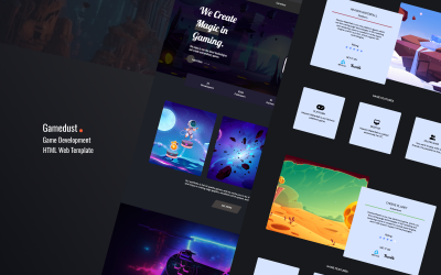 Gamedust - Oyun Geliştirme Stüdyosu - HTML Web Şablonu