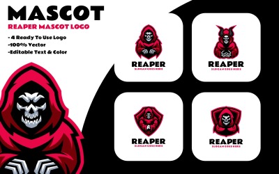 Reaper Maskot Logo Tasarım Seti