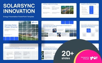 SOLARSYNC Energia prezentációs PowerPoint sablon