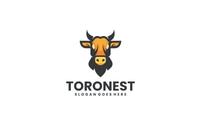 Mascot Bull Logo Design Template