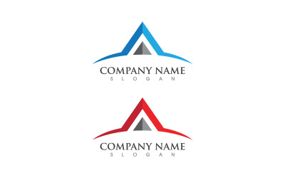 A Mektup İş Konsepti tasarımı Logo Şablonu v.108
