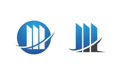 Business growth Finance concept logo illustration design v.97