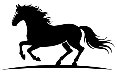 En hästsilhuettkonstillustration