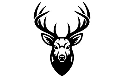 A vector illustration a powerful deer
