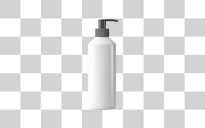 Diseño PNG de botella de spray blanca