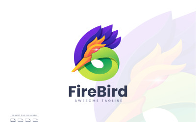 Fire Bird Gradient Logo Template