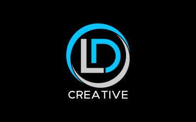 LD Letter Unique Design Logo Template