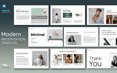 Modern minimal Keynote Business Pitch Deck Presentation