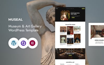 Museal – Plantilla Elementor para CMS de museos y galerías de arte